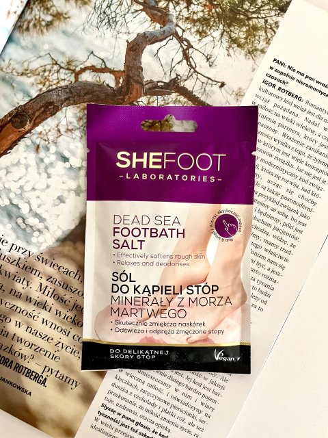 SheFoot Sól do kąpieli stóp, Minerały z Morza Martwego