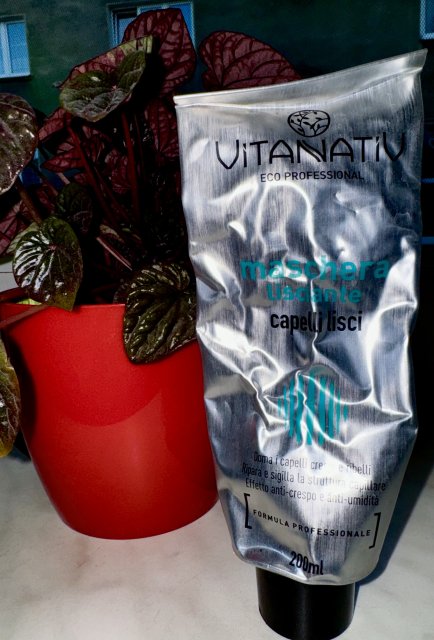 Vitanativ Maska do włosów, Maschera Lisiante Capelli Lisci, Wygładzająca