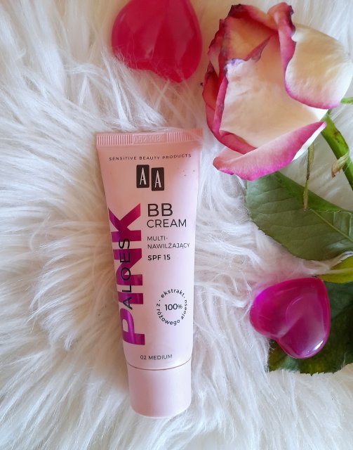 AA Pink Aloe, Krem BB do twarzy, Multi-nawilżający, SPF15, nr 02 Medium