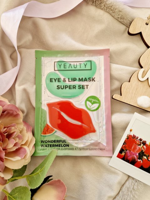 Yeauty Super Set, Eye & Lip Mask, Płatki pod oczy i maska na usta, Wonderful Watermelon