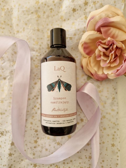 LaQ Szampon do włosów, Nawilżający, Postbiotyk, Włosy puszące się i wrażliwa skóra głowy