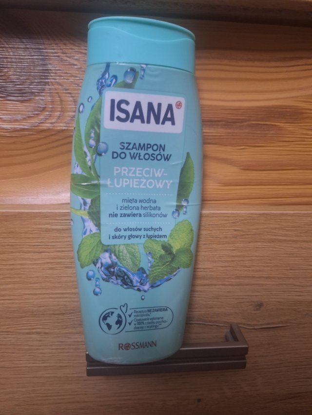 Isana Szampon do włosów, Przeciwłupieżowy, Water Mint & Green Tea