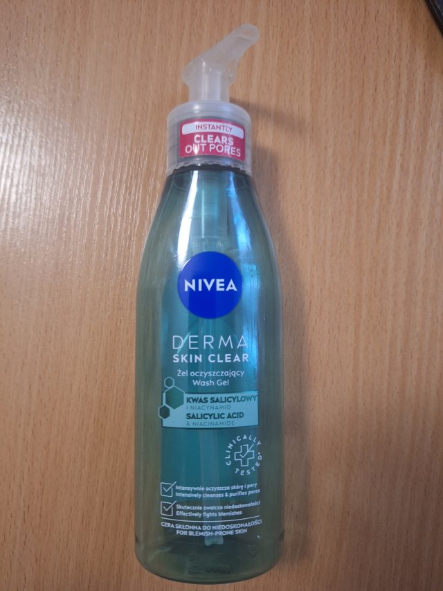 Nivea Aqua Effect, Żel do mycia twarzy, Cera mieszana i tłusta, Algi oceaniczne i hydra IQ