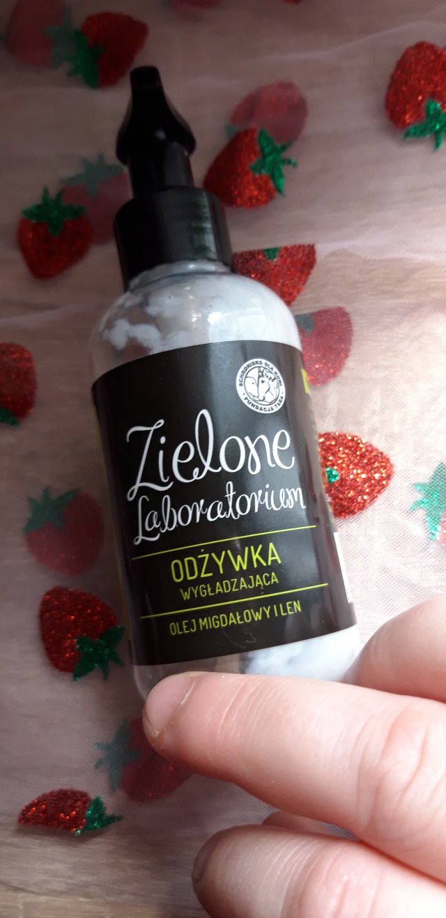 Zielone Laboratorium Odżywka do włosów, Wygładzająca, Olej Migdałowy i Len