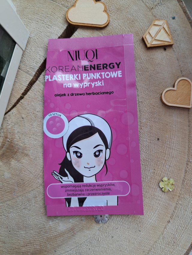 NIUQI Korean Energy, Plasterki punktowe na wypryski, Olejek z drzewa herbacianego