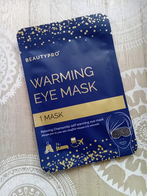 Beauty Pro Maseczka na okolice oczu w płacie, Warming Eye Mask, Rozgrzewająca 