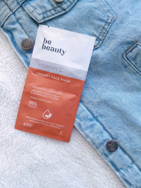 BeBeauty Maska do twarzy, Vitamin C, Kremowa, Skóra problematyczna