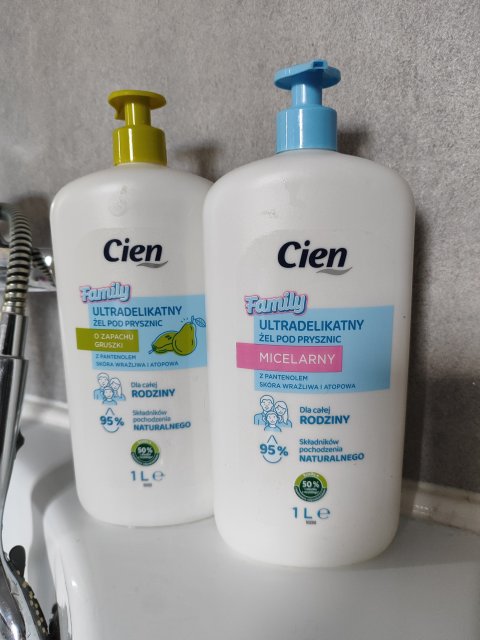 Cien Żel pod prysznic i płyn do kąpieli, Micelarny, Ultradelikatny z pantenolem, Skóra wrażliwa i atopowa