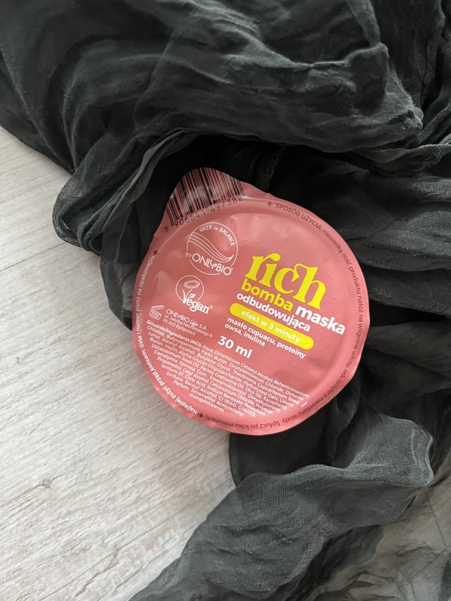 OnlyBio Hair in Balance, Maska do włosów, Rich Bomba, Odbudowująca 