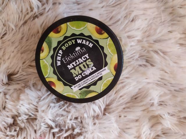 Efektima Mus do ciała, Myjący, Whip Body Wash, Wyciąg z limonki & olej awokado