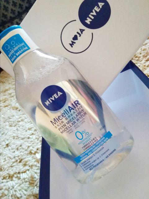 Nivea MicellAIR Skin Breathe, Płyn Micelarny, Twarz, oczy i usta, Cera normalna i mieszana