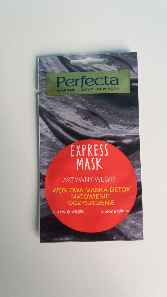 Perfecta Express Mask, Peel-Off, Węglowa maseczka do twarzy, Detox i rozświetlenie
