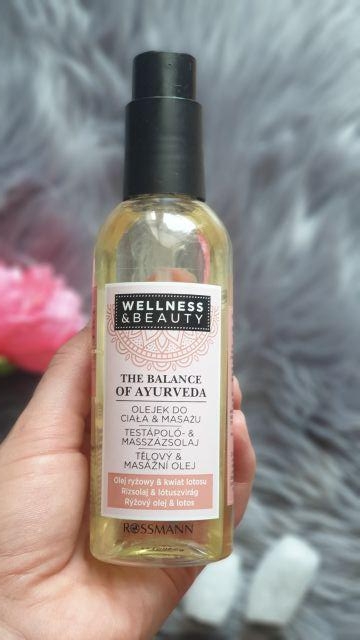 Wellness & Beauty The balance of Ayurweda, Olejek do ciała i masażu, Olej ryżowy i kwiat lotosu 