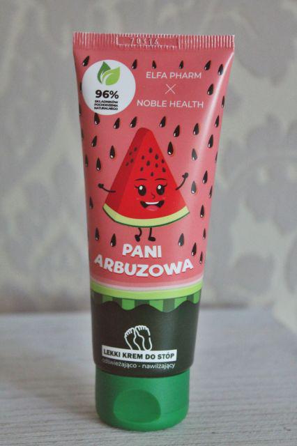 Elfa Pharm Elfa Pharm x Noble Health, Krem do stóp, Lekki, Pani Arbuzowa, Odświeżająco - nawilżający