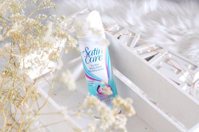 Gilette Satin Care, Żel do golenia, Skóra sucha, Dry skin, Z masłem shea