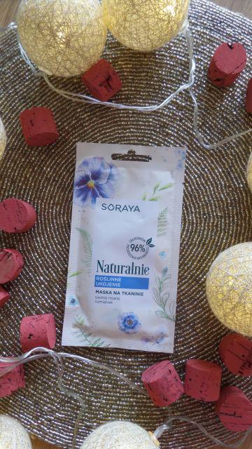 Soraya Naturalnie, Maska do twarzy w płacie, Roślinne Ukojenie