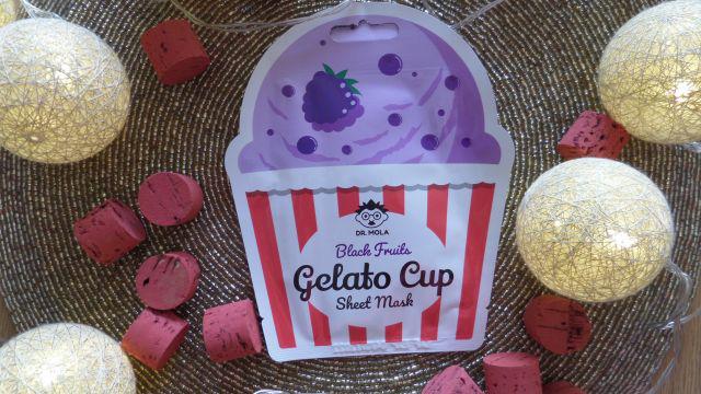 Dr. Mola Maska do twarzy w płacie, Gelato Cup Sheet Mask, Black fruits