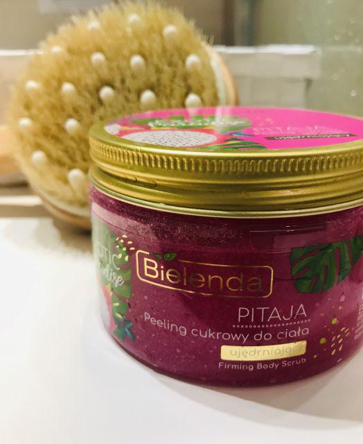 Bielenda Exotic Paradise, Peeling do ciała, Cukrowy, Ujędrniający, Pitaja