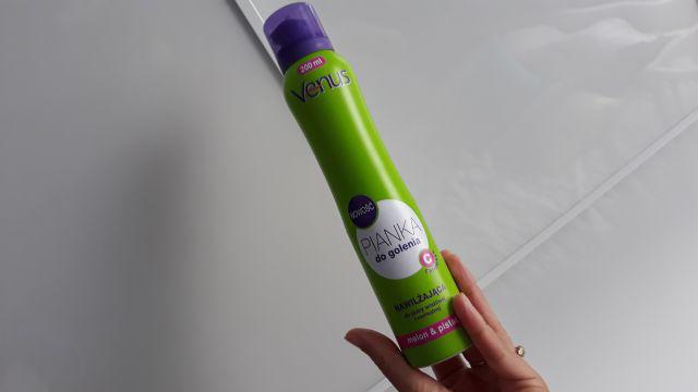 Venus Pianka do golenia, Nawilżająca, Melon i pistacja, Skóra wrażliwa i normalna