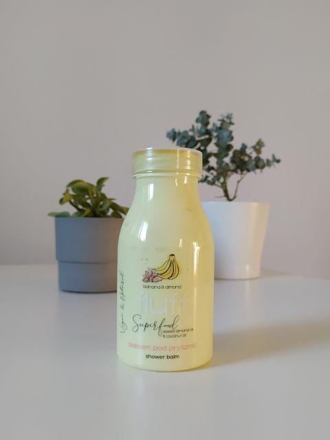 Fluff Superfood, Balsam pod prysznic, Banana & Almond