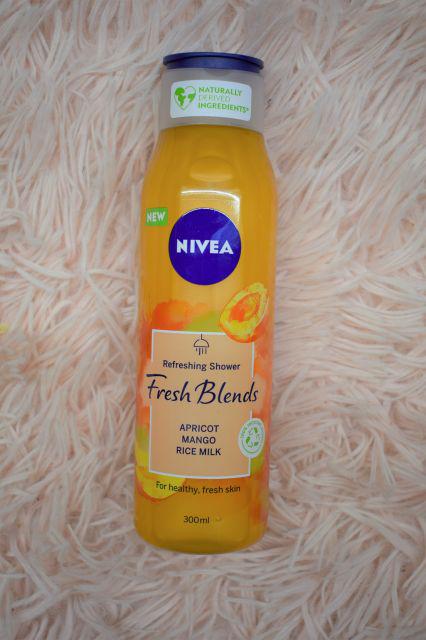 Nivea fresh blends, żel pod prysznic, mango, morela
