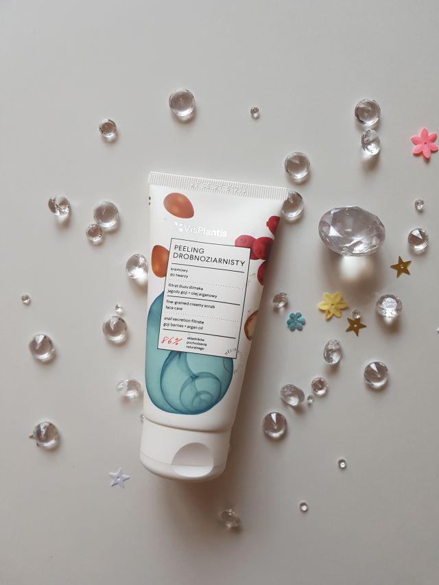 Vis Plantis Helix Vital Care, Peeling do twarzy, Kremowy, Filtrat ze śluzu ślimaka + ekstrakt z goji i arganu