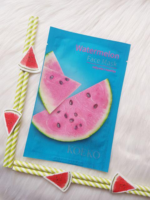 Koeko Maska do twarzy w płacie, Watermelon