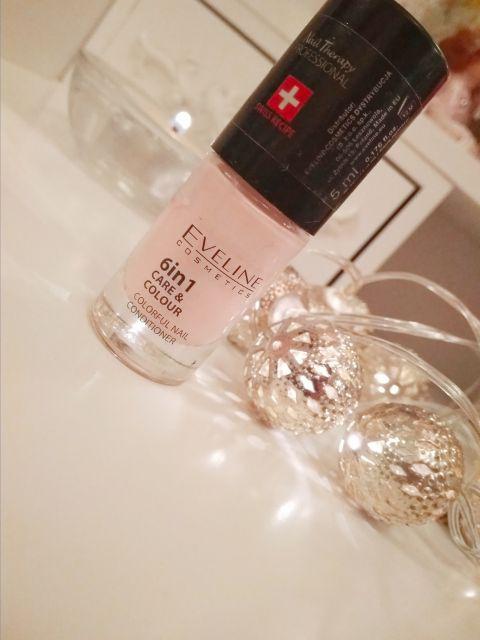 Eveline Care & Colour, Odżywka do paznokci nadająca kolor 6w1, Kolor Rose