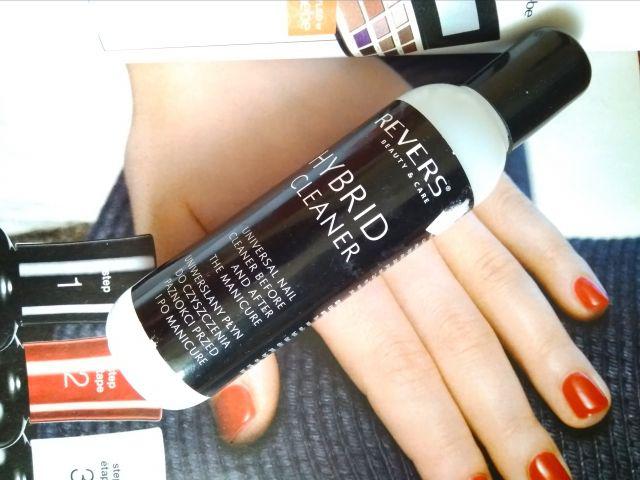 Revers Cosmetics Hybrid Cleaner, Płyn do czyszczenia paznokci przed i po manicure hybrydowym, Uniwersalny 