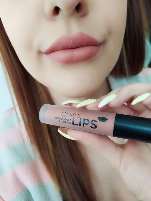 Eveline Oh! My Lips, Pomadka do ust w płynie, Matowa, nr 08 Lovely Rose