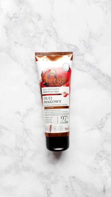 Farmona Herbs #green idea, Olej Makowy, Kolagenowy krem do rąk, do skóry delikatnej i suchej