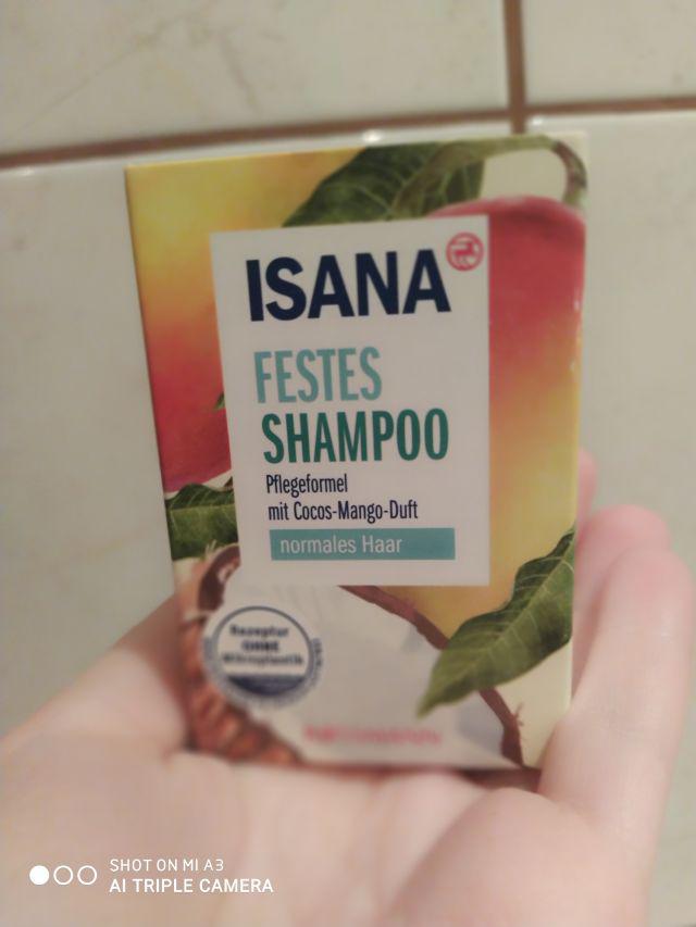 Isana Szampon do włosów w kostce, Kokos i mango