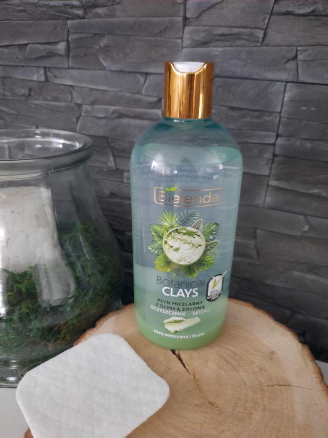 Bielenda Botanical Clays, Płyn micelarny do twarzy, Wegański, Z glinką zieloną 