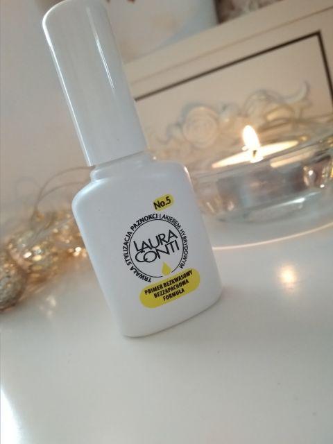 Laura Conti Primer do paznokci, Bezkwasowy, Bezzapachowa formuła, No. 5