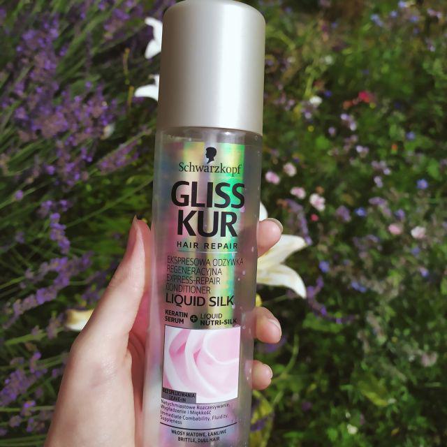 Schwarzkopf Gliss Kur, Liquid Silk, Odżywka do włosów w sprayu, Regeneracyjna