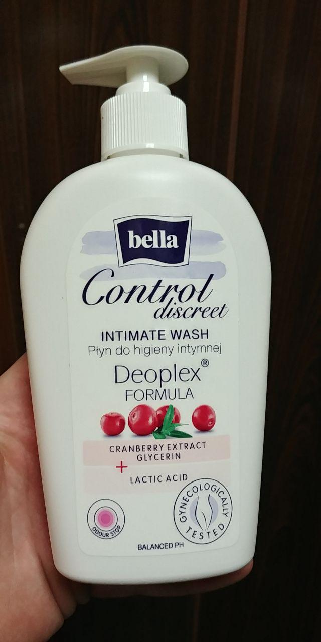 Bella Control Discreet, Płyn do higieny intymnej, Nawilżający, Z ekstraktem z żurawiny