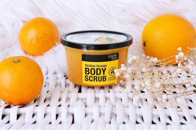 Organic Shop Scrub do ciała, Pomarańcza i cukier