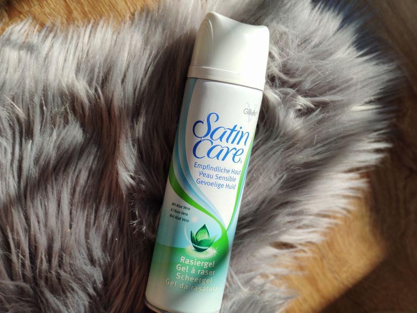 Gilette Satin Care, Żel do golenia, Sensitive Skin, Aloes