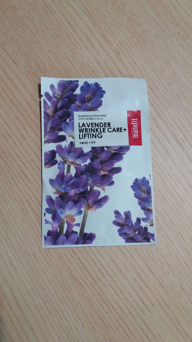 manefit Maska do twarzy w płacie, Lavender Wrinkle Care + Lifting