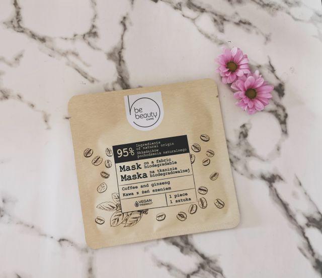 BeBeauty Care, Energetyzująca maseczka na tkaninie, Kawa i żeń szeń