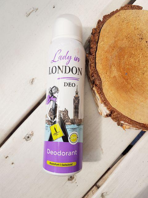 PharmaCF Lady in London, Dezodorant w sprayu, 24H, Komfort i świeżość