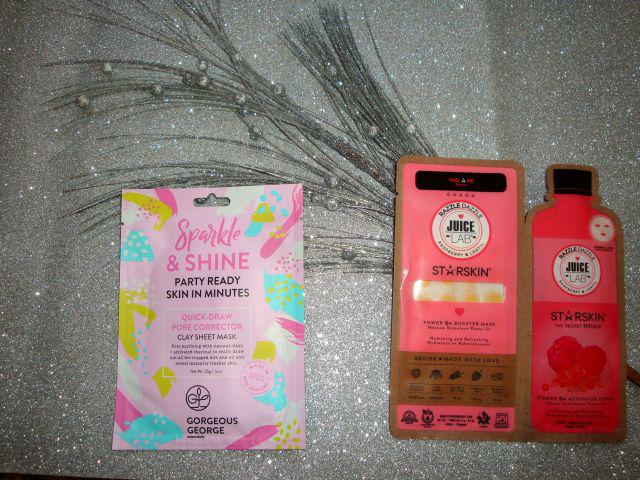 zestaw różowych maseczek 