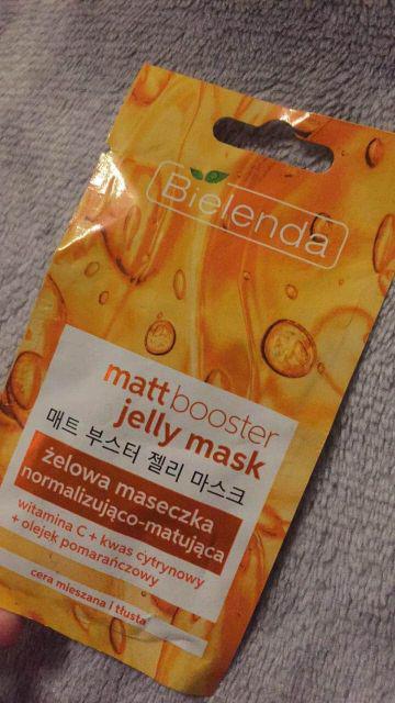 Bielenda Jelly Mask, Maseczka do twarzy, Żelowa, Matt Booster, Normalizująco-matująca, Cera mieszana i tłusta