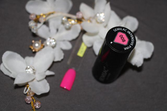 Semilac Lakier hybrydowy, 008 Intensive Pink