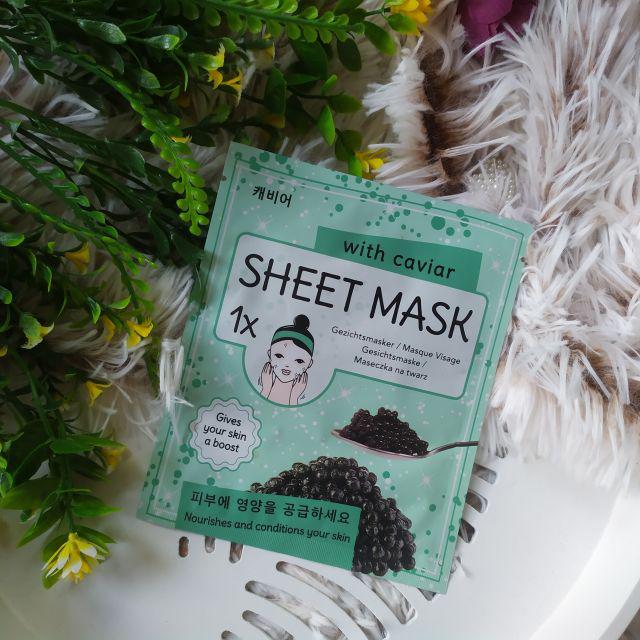 Mascot Europe Maska do twarzy w płacie, Caviar