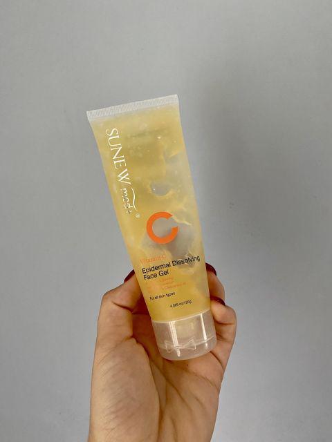 SUNEW med+, Żel do twarzy, Rozpuszczający naskórek, Z witaminą C