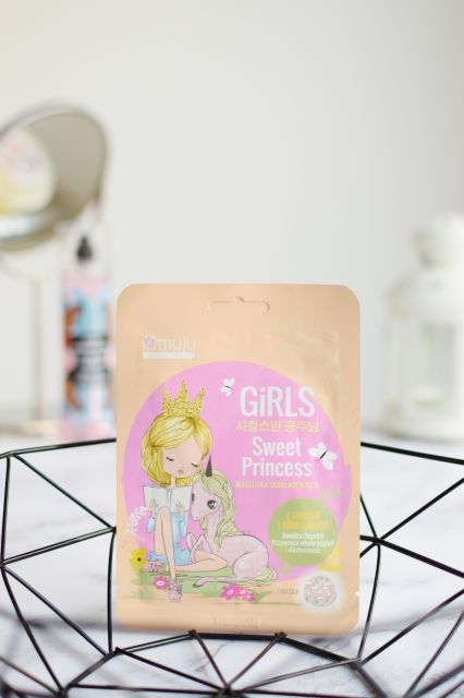 Muju Maska do twarzy w płacie, Girls, Sweet Princess, Odmładzająca