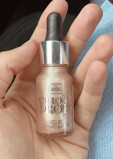 Wibo Chrome Drops, Rozświetlacz w płynie, Kolor 01