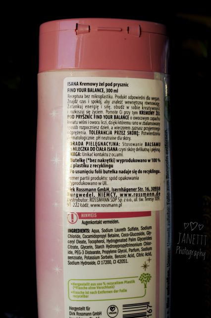 Isana Żel pod prysznic, Find Your Balance