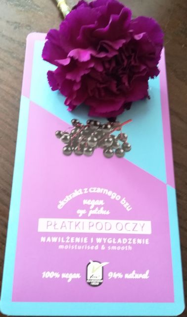 L'biotica Płatki pod oczy, Wegańskie, Nawilżenie i wygładzenie, Ekstrakt z czarnego bzu